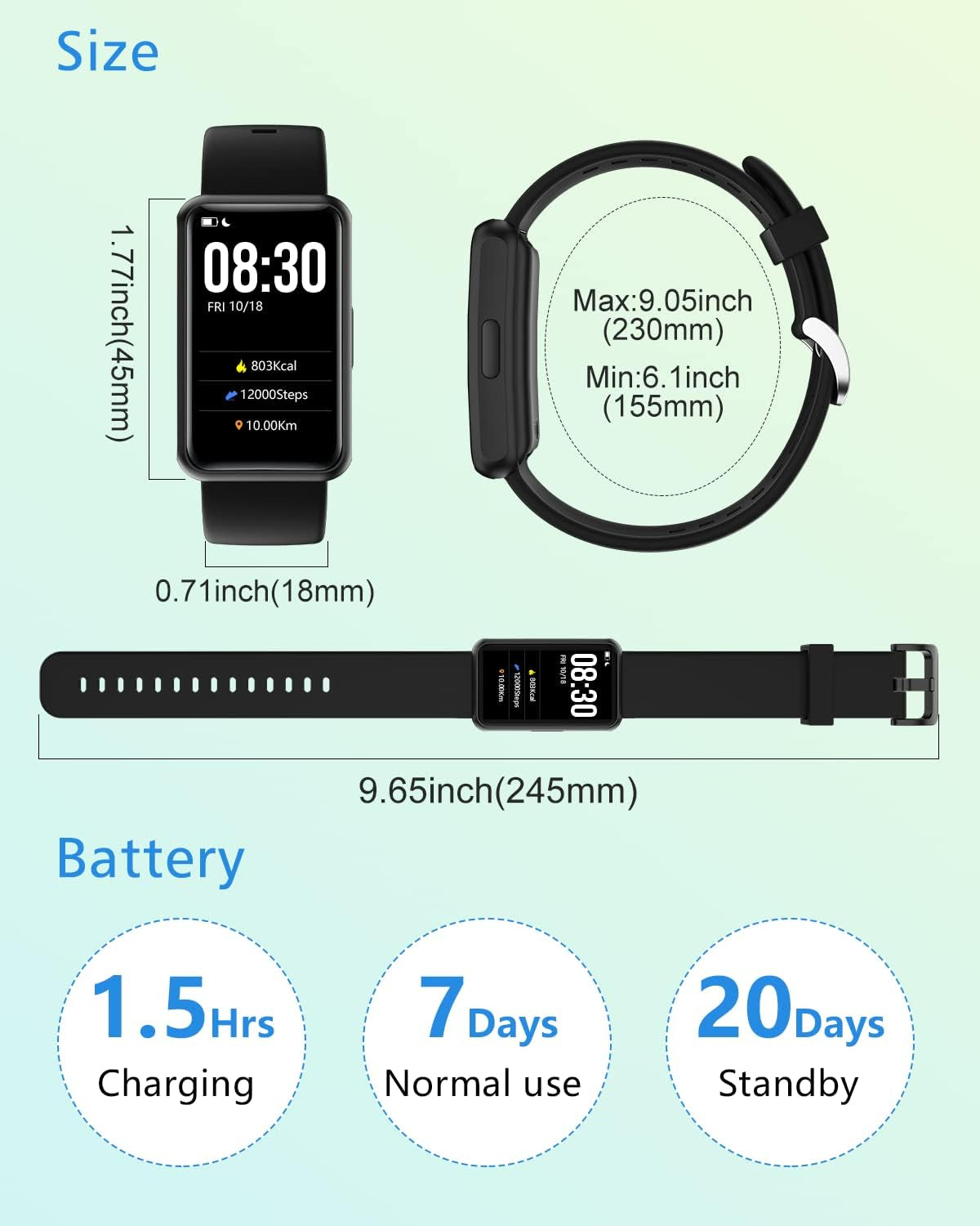Fitness Tracker No Bluetooth No App/Phone Required, Fitness Watch Pedometer Waterproof for Men Women Parents