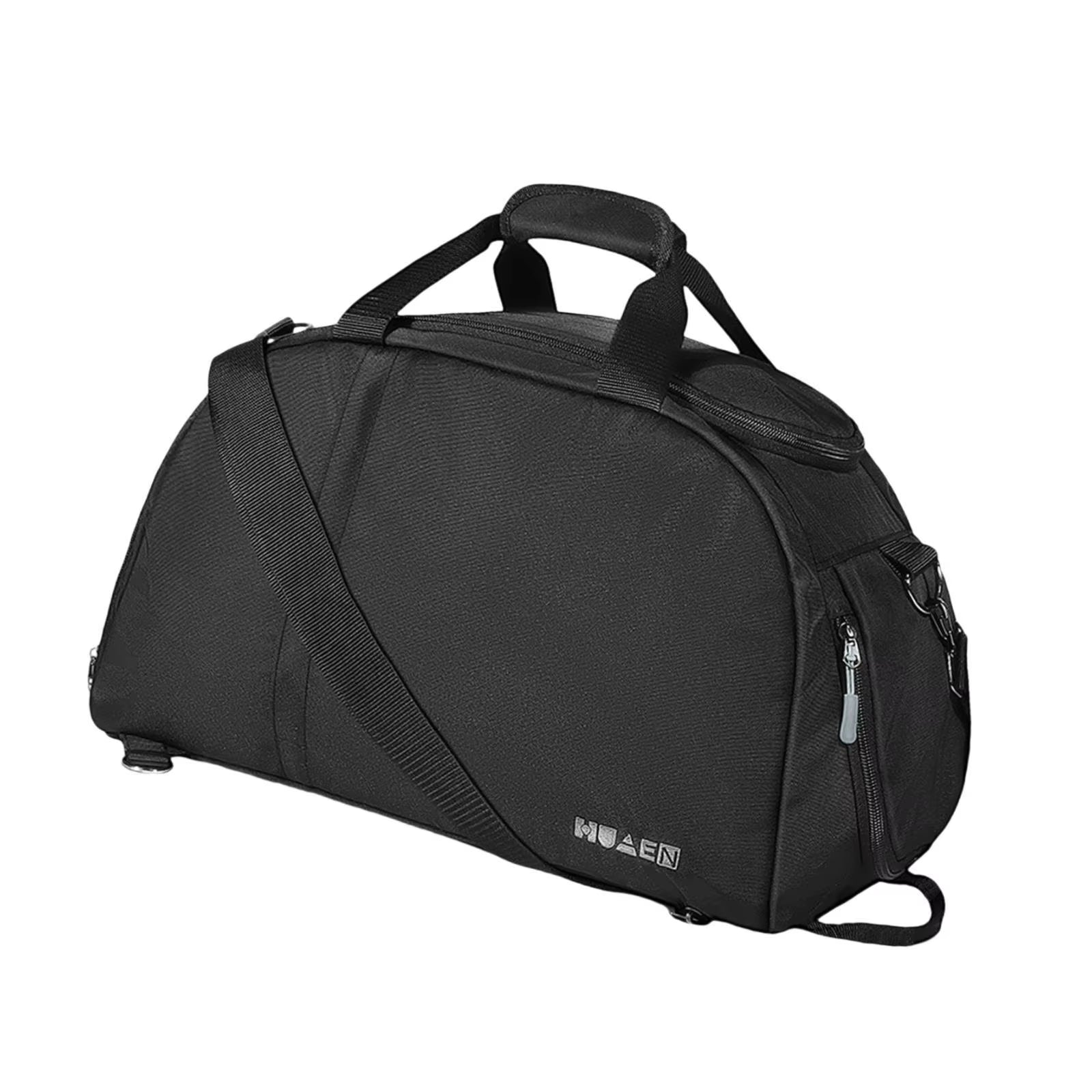 Gym Bag for Men with Shoe Compartment Crossbody Bag Black Golf Clothes Bag