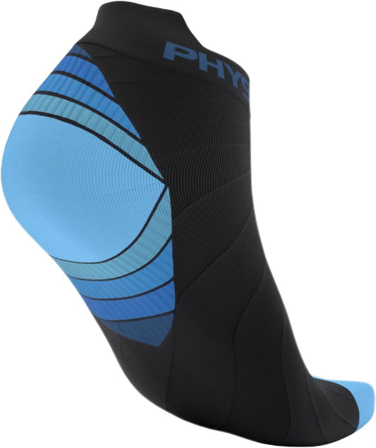 Physix Gear Short Compression Socks for Men & Women - Best Low Compression Socks Women & Men Ankle Socks with Arch Support