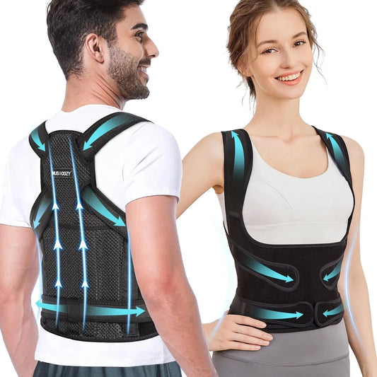 Back Brace Posture Corrector for Women and Men, Back Straightener Posture Corrector, Scoliosis and Hunchback Correction, Back Pain, Spine Corrector, Support, Adjustable Posture Trainer, Large
