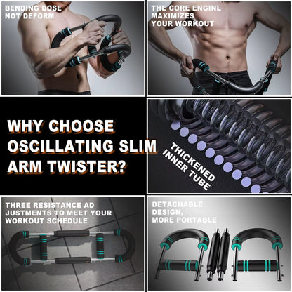 Adjustable Arm Trainer Portable Home U-Shaped Wrist Strength Exerciser Chest Expander,Shoulder Muscle Training Fitness Equipment