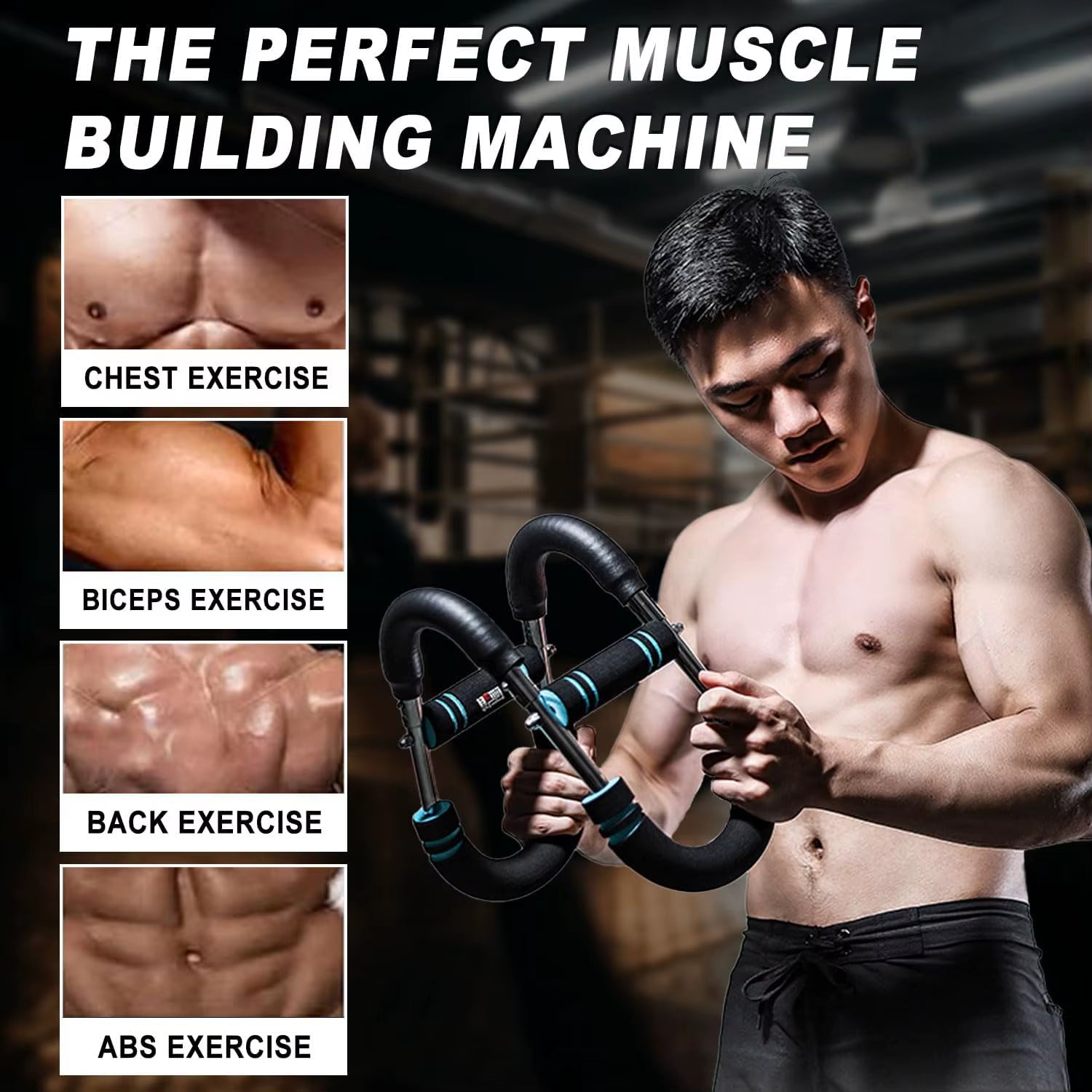 Adjustable Arm Trainer Portable Home U-Shaped Wrist Strength Exerciser Chest Expander,Shoulder Muscle Training Fitness Equipment